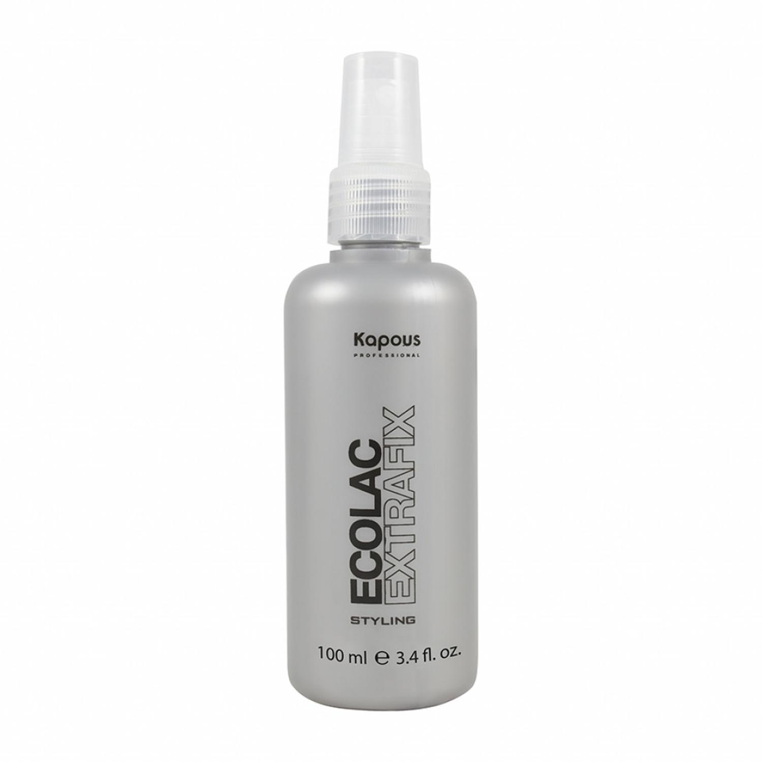 kapous Лак для волос жидкий сверхсильной фиксации "ecolac extrafix" 100 мл Kapous Лак для волос жидкий сверхсильной фиксации "Ecolac Extrafix" 100 мл — изображение 1