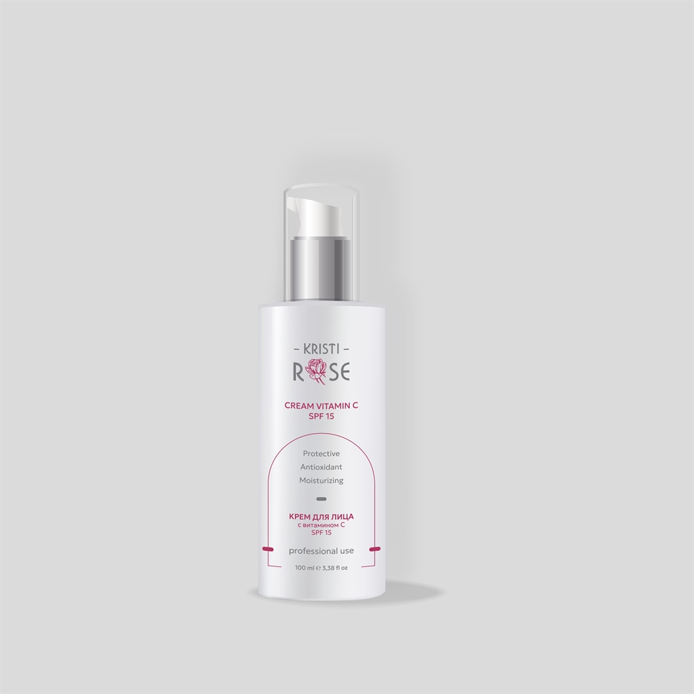 kristi rose cream vitamin c spf15 Крем для лица с витамином c spf15 100 мл KRISTI ROSE Cream vitamin C SPF15 Крем для лица с витамином C SPF15 100 мл — изображение 1
