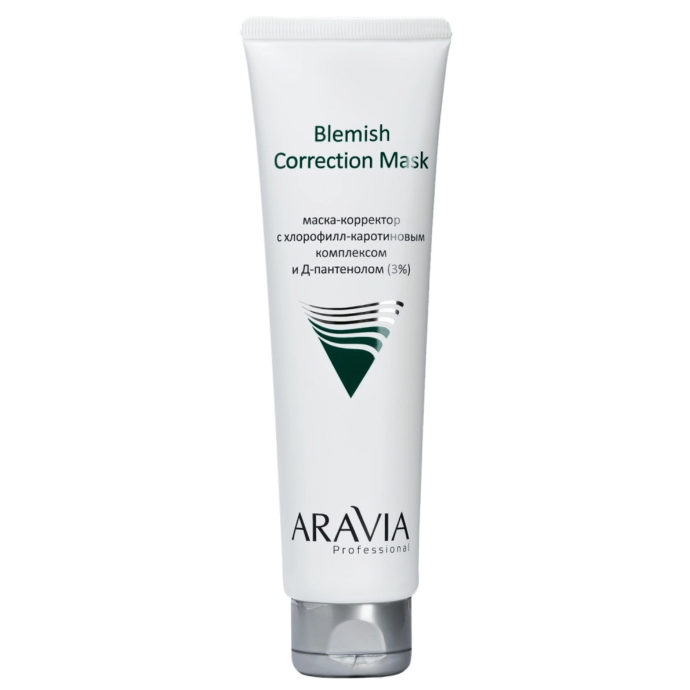 aravia blemish correction mask Маска корректор против несовершенств с хлорофилл каротиновым комплексом и Д пантенолом 3% 100 мл ARAVIA Blemish Correction Mask Маска корректор против несовершенств с хлорофилл-каротиновым комплексом и Д-пантенолом 3% 100 мл — изображение 1
