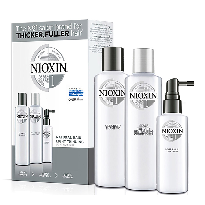 Набор (Система 1), 150+150+50мл,, nioxin Набор (Система 1), 150+150+50мл,, NIOXIN — изображение 1