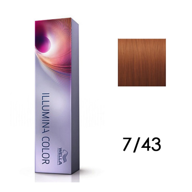 Стойкая крем краска illumina color, тон 7/43, 60мл Стойкая крем-краска Illumina Color, тон 7/43, 60мл — изображение 1