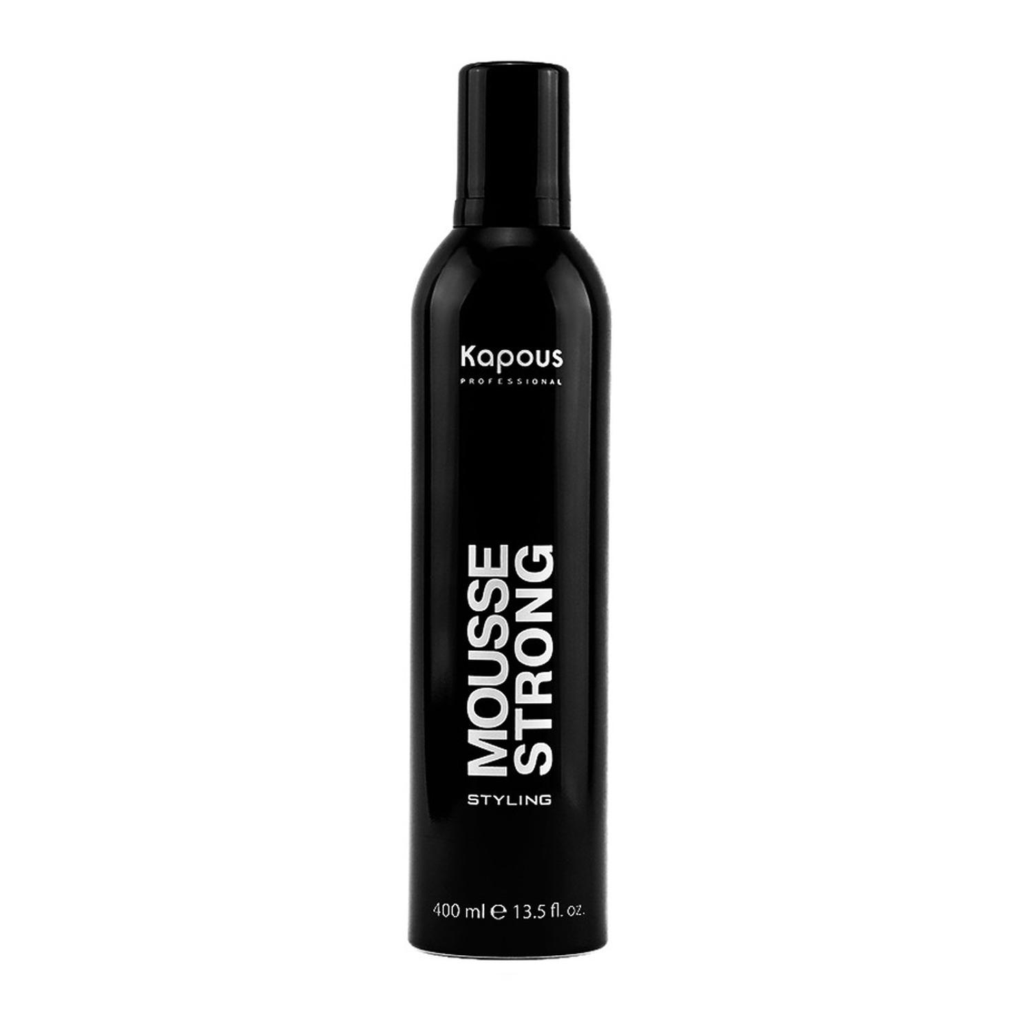 kapous Мусс сильной фиксации "mousse strong" 400 мл Kapous Мусс сильной фиксации "Mousse Strong" 400 мл — изображение 1