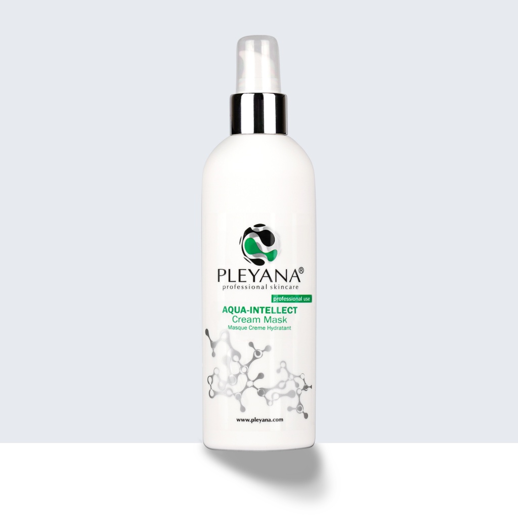 Крем маска увлажняющая aqua intellect 2 в 1 200 ml pleyana Крем-маска увлажняющая AQUA-INTELLECT 2-в-1 200 ml PLEYANA — изображение 1