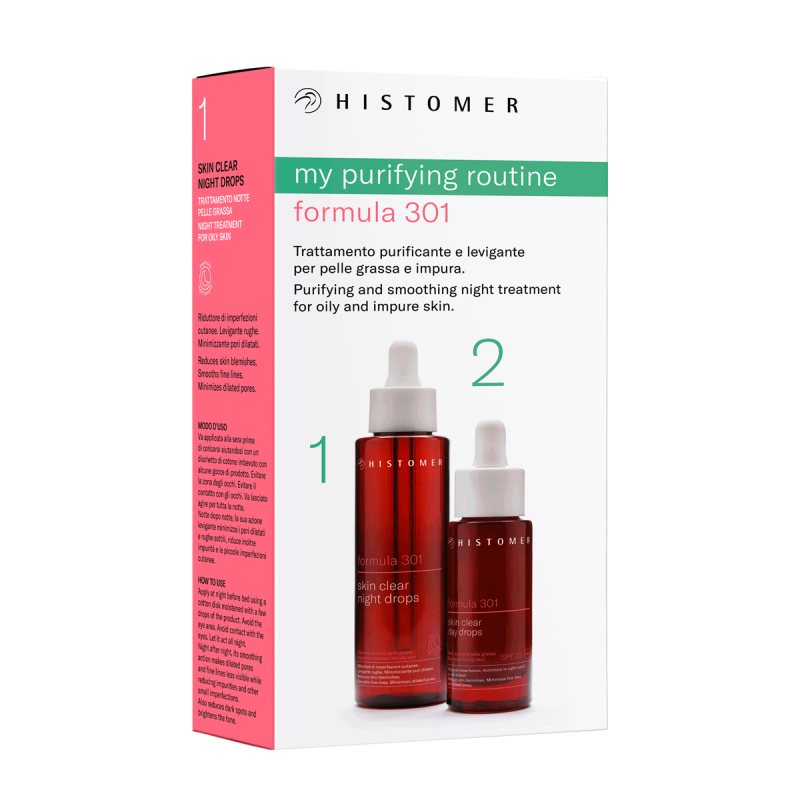 skin clear day & night drops kit Комплексный уход для жирной и проблемной кожи 100 + 27 мл histomer Skin Clear Day & Night Drops Kit Комплексный уход для жирной и проблемной кожи 100 + 27 мл HISTOMER — изображение 1