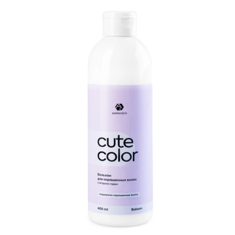 Бальзам для окрашенных волос adricoco cute color с ягодами годжи 400 мл Бальзам для окрашенных волос ADRICOCO CUTE COLOR с ягодами годжи 400 мл — изображение 1