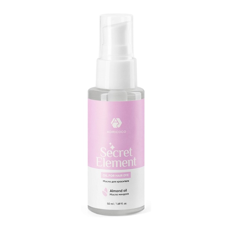 Масло для красителя secret element с маслом миндаля adricoco 50 мл Масло для красителя Secret Element с маслом миндаля ADRICOCO 50 мл — изображение 1