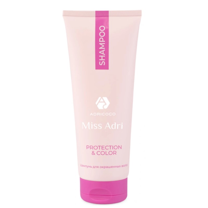 Шампунь для окрашенных волос adricoco miss adri protection & color 400 мл Шампунь для окрашенных волос ADRICOCO Miss Adri Protection & color 400 мл — изображение 1