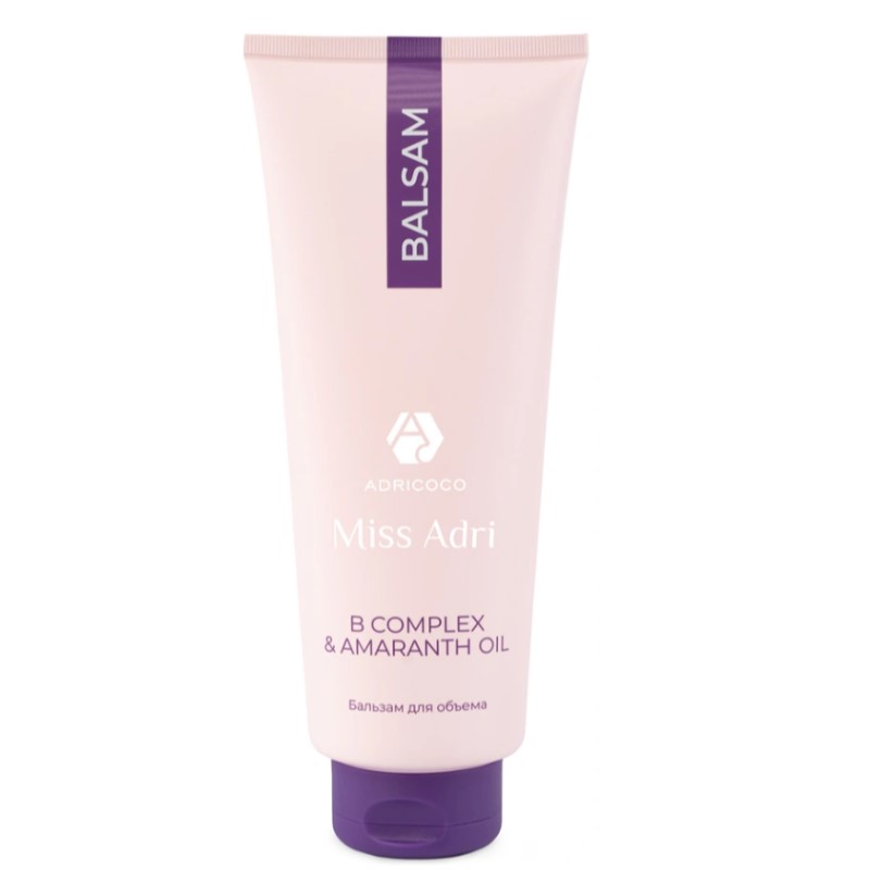 Бальзам для объема волос adricoco miss adri b complex & amaranth oil 400 мл Бальзам для объема волос ADRICOCO Miss Adri B complex & amaranth oil 400 мл — изображение 1