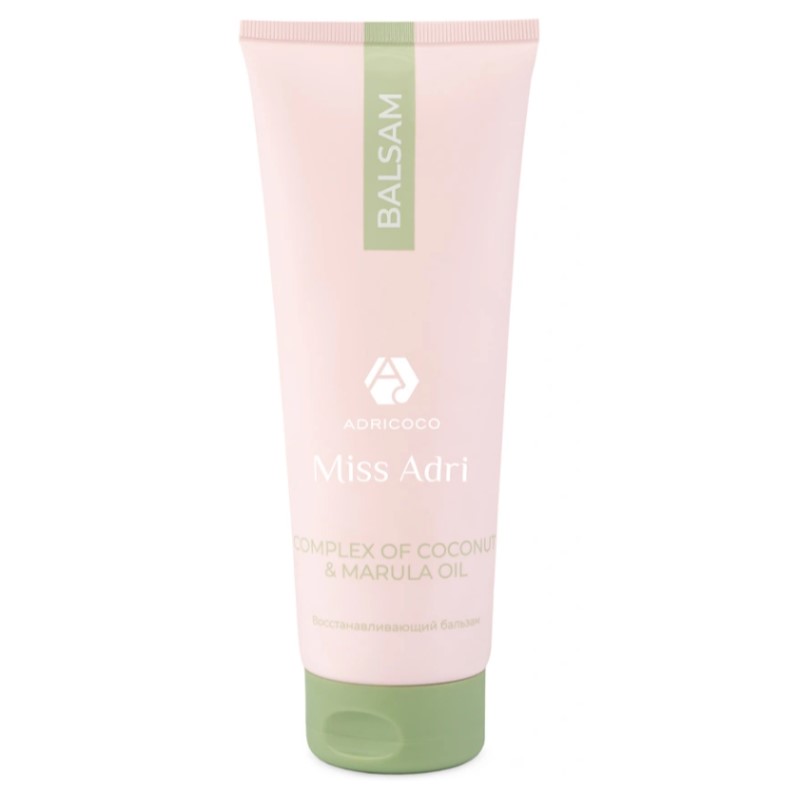 Восстанавливающий бальзам для волос adricoco miss adri complex of coconut & marula oil 400 мл Восстанавливающий бальзам для волос ADRICOCO Miss Adri Complex of coconut & marula oil 400 мл — изображение 1