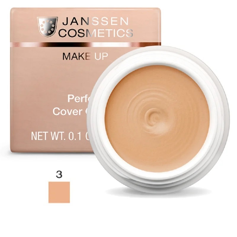 janssen perfect cover cream Тональный крем камуфляж с высокой кроющей способностью тон 3 5 мл JANSSEN Perfect Cover Cream Тональный крем-камуфляж с высокой кроющей способностью тон 3 5 мл — изображение 1