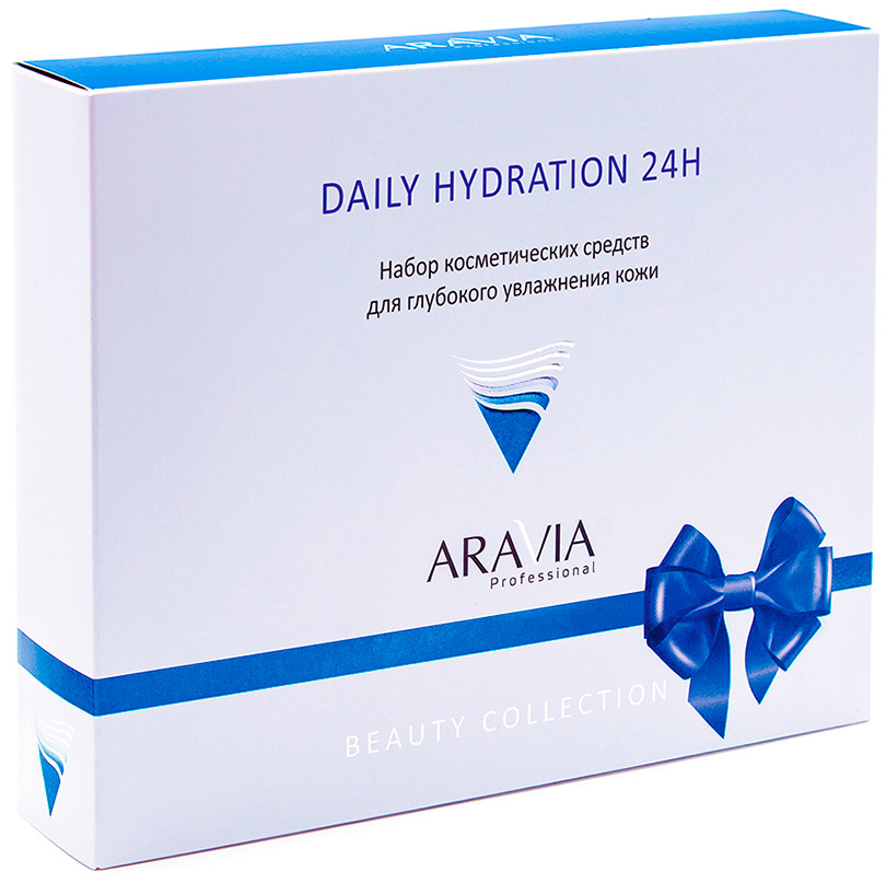 Набор для глубокого увлажнения кожи daily hydration 24h, 3 средства aravia Набор для глубокого увлажнения кожи Daily Hydration 24H, 3 средства ARAVIA — изображение 1