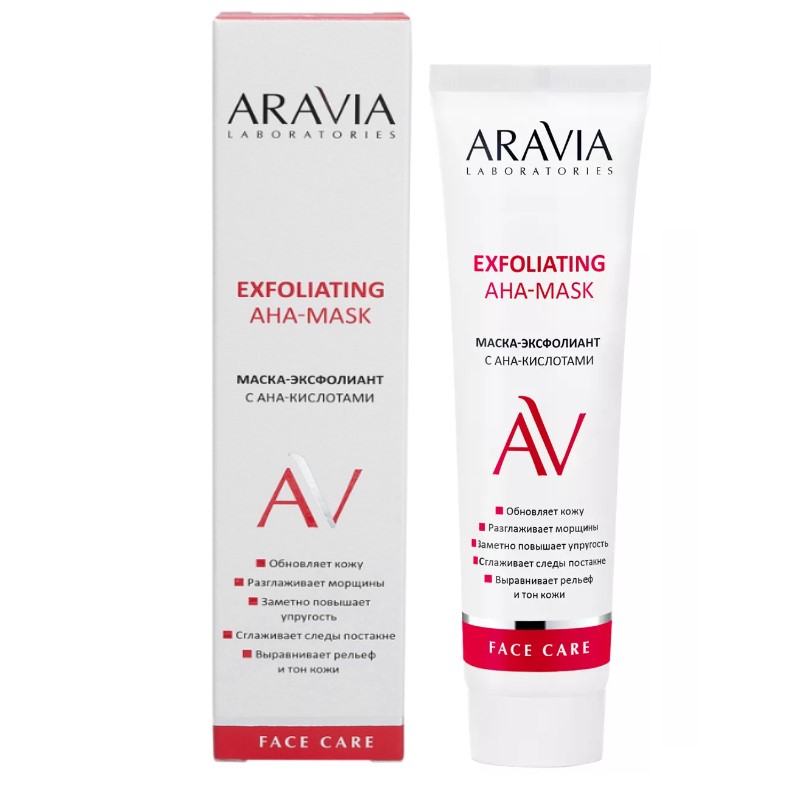 Маска эксфолиант с aha кислотами exfoliating aha mask, 100 мл aravia Маска-эксфолиант с AHA-кислотами Exfoliating Aha-Mask, 100 мл ARAVIA — изображение 1