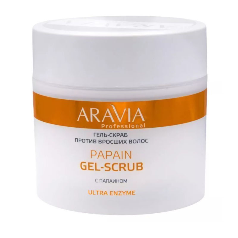 Гель скраб против вросших волос papain gel scrub, 300 мл aravia Гель-скраб против вросших волос Papain Gel-Scrub, 300 мл ARAVIA — изображение 1