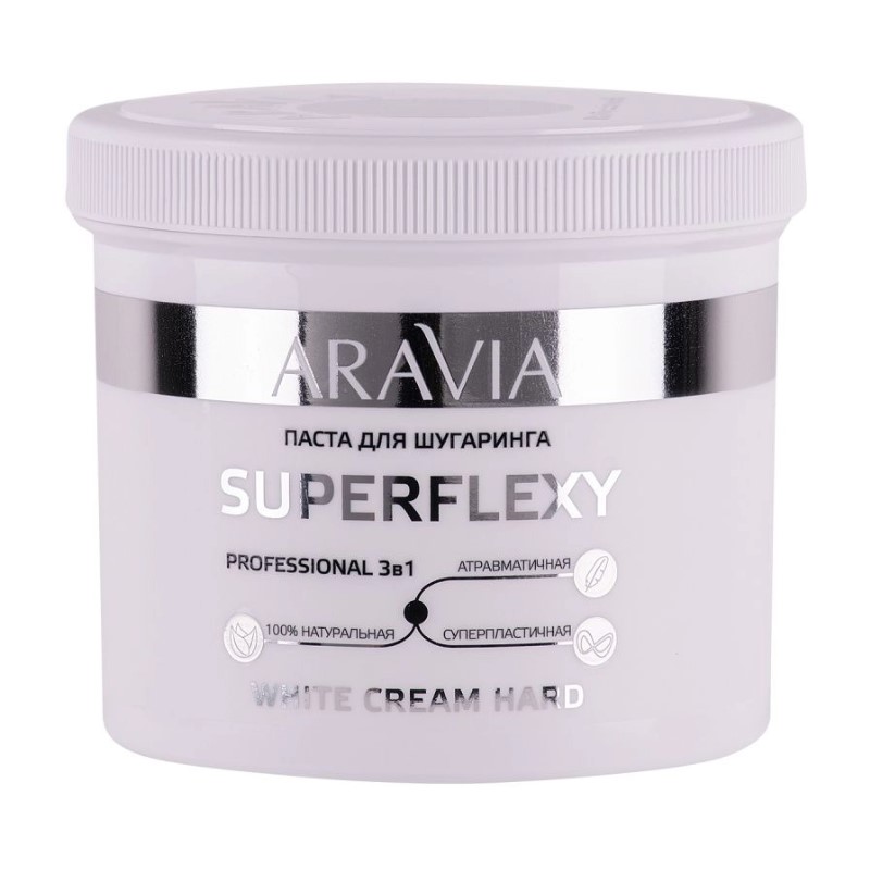 arav1077, aravia Паста для шугаринга superflexy white cream, 750 г arav1077, ARAVIA Паста для шугаринга SUPERFLEXY WHITE CREAM, 750 г — изображение 1