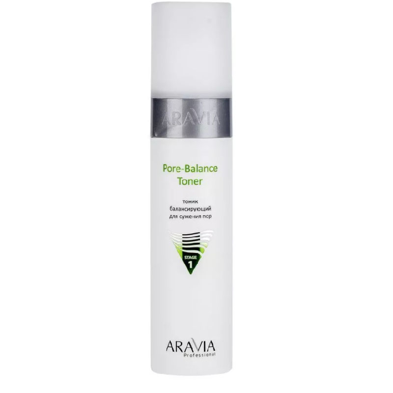 Балансирующий тоник для сужения пор, для жирной и проблемной кожи pore balance toner, 250 мл aravia Балансирующий тоник для сужения пор, для жирной и проблемной кожи Pore-Balance Toner, 250 мл ARAVIA — изображение 1