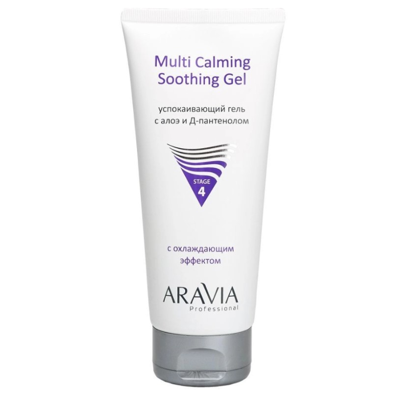 Успокаивающий гель с алоэ и Д пантенолом multi calming soothing gel, 200 мл aravia Успокаивающий гель с алоэ и Д-пантенолом Multi Calming Soothing Gel, 200 мл ARAVIA — изображение 1