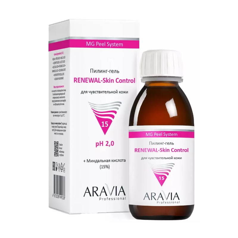 arav6348, aravia Гель пилинг для чувствительной кожи renewal–skin control, 100 мл arav6348, ARAVIA Гель-пилинг для чувствительной кожи Renewal–Skin Control, 100 мл — изображение 1