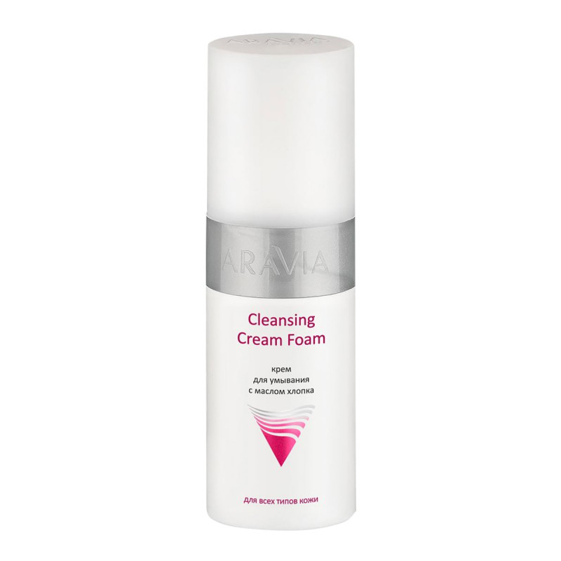 Крем для умывания с маслом хлопка cleansing cream foam, 150 мл aravia Крем для умывания с маслом хлопка Cleansing Cream Foam, 150 мл ARAVIA — изображение 1