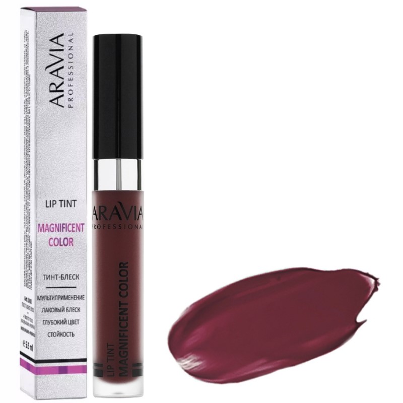 arav l033, aravia Тинт блеск для губ magnificent color, 5.5 мл 10 lip tint, aravia arav_L033, ARAVIA Тинт-блеск для губ MAGNIFICENT COLOR, 5.5 мл - 10 lip tint, Aravia — изображение 1