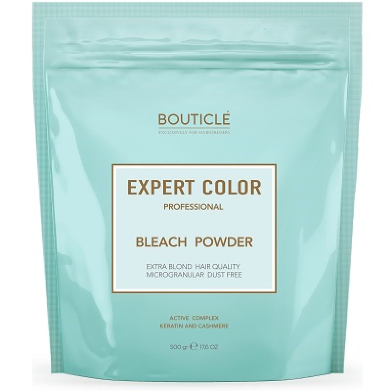 bouticle expert color powder bleach Обесцвечивающая пудра с кератином и кашемиром 500 гр BOUTICLE Expert Color Powder Bleach Обесцвечивающая пудра с кератином и кашемиром 500 гр — изображение 1