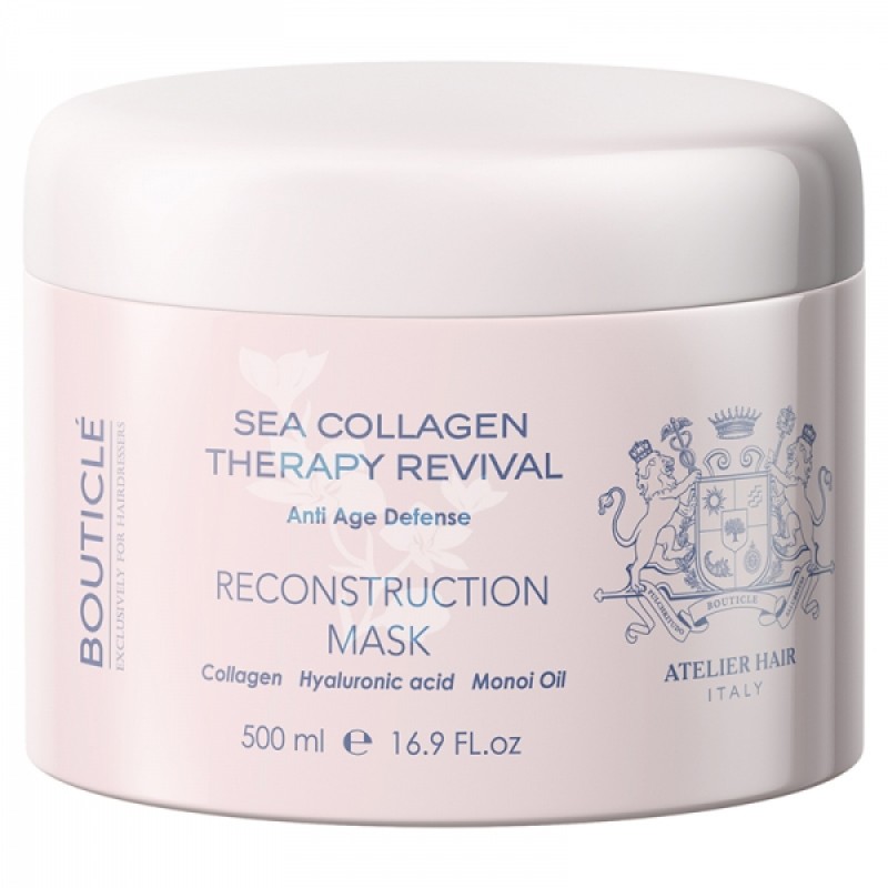 bouticle reconstruction mask Маска для волос коллагеновая восстанавливающая 500 мл BOUTICLE Reconstruction Mask Маска для волос коллагеновая восстанавливающая 500 мл — изображение 1