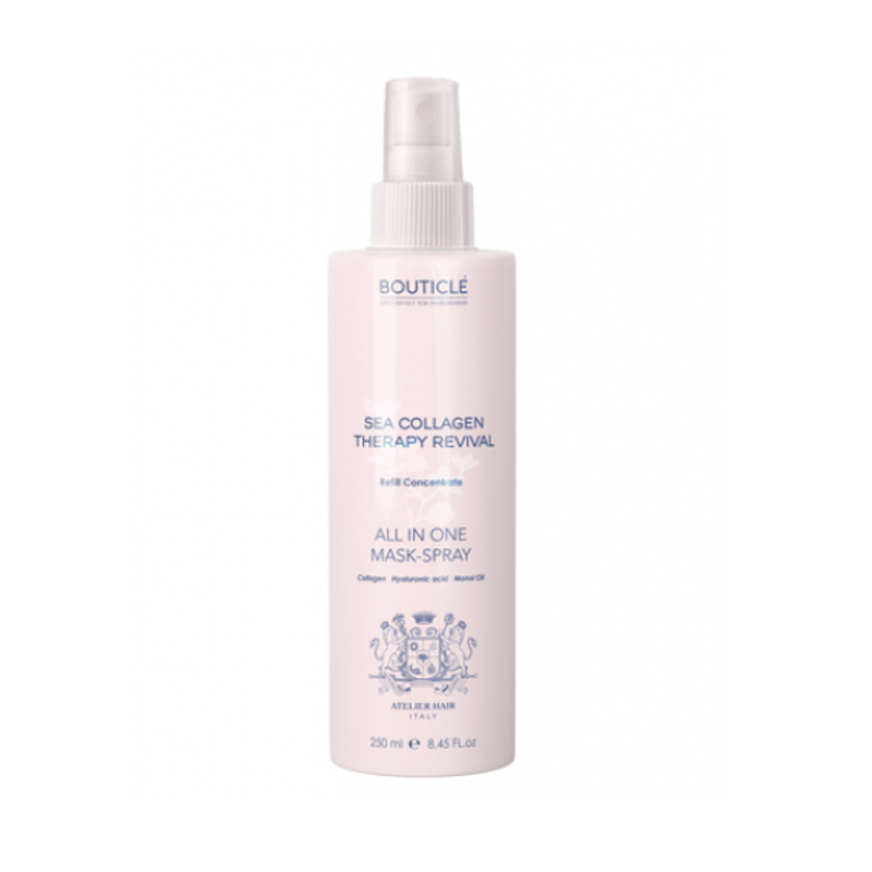 bouticle all in one mask spray Маска для волос спрей многофункциональная несмываемая коллагеновая 250 мл BOUTICLE All in one Mask-Spray Маска для волос спрей многофункциональная несмываемая коллагеновая 250 мл — изображение 1