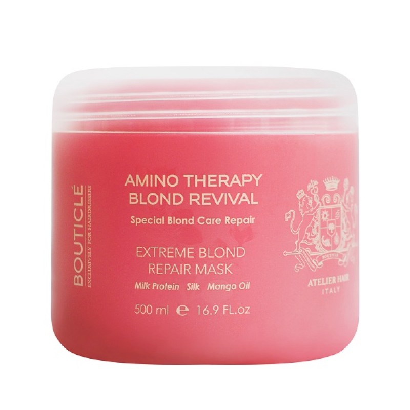bouticle extreme blond repair mask Маска для экстремально поврежденных осветленных волос 500 мл BOUTICLE Extreme Blond Repair Mask Маска для экстремально поврежденных осветленных волос 500 мл — изображение 1
