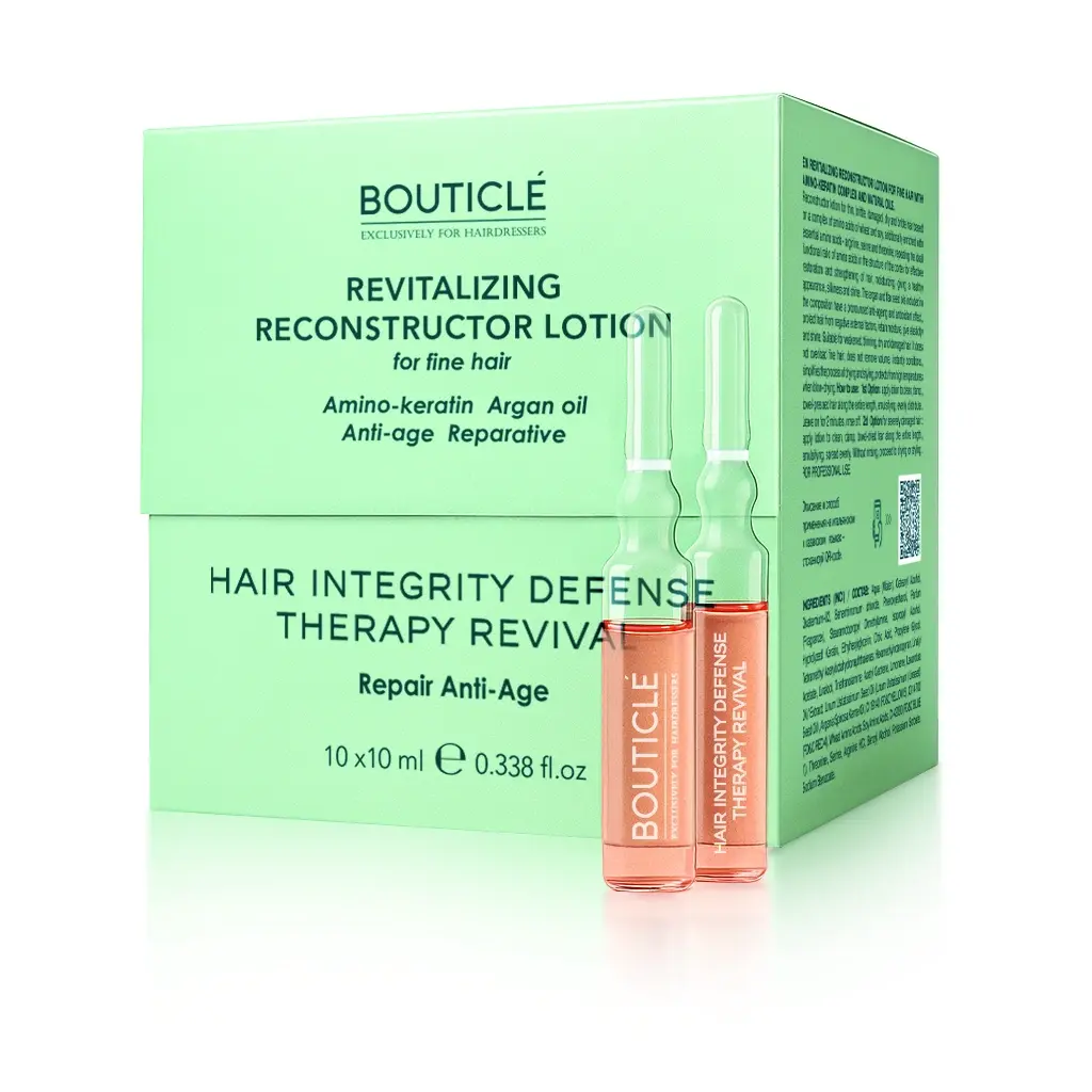 bouticle revitalizing reconstructor lotion Восстанавливающий лосьон реконструктор для тонких волос 10*10 мл BOUTICLE Revitalizing Reconstructor Lotion Восстанавливающий лосьон-реконструктор для тонких волос 10*10 мл — изображение 1