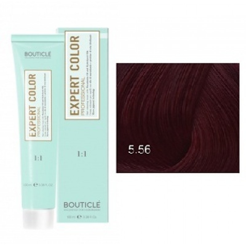 bouticle expert color 5.56 Перманентная крем краска для волос Божоле 100 мл BOUTICLE Expert Color 5.56 Перманентная крем-краска для волос Божоле 100 мл — изображение 1