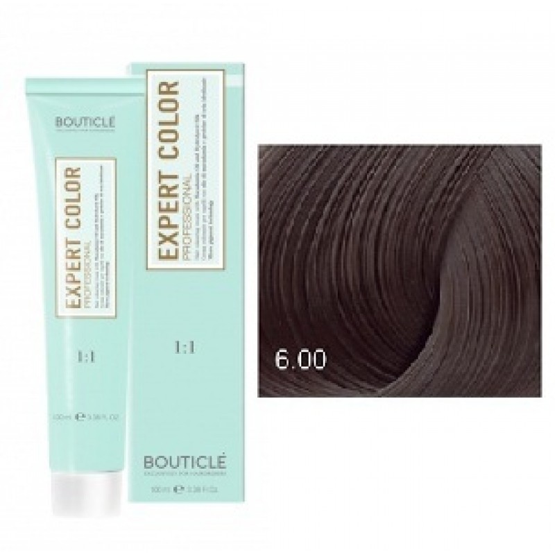 bouticle expert color 6.00 Перманентная крем краска для волос Темно русый для седины 100 мл BOUTICLE Expert Color 6.00 Перманентная крем-краска для волос Темно-русый для седины 100 мл — изображение 1