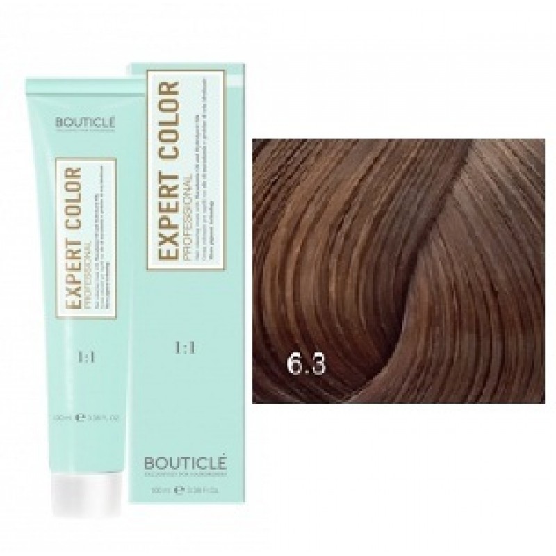 bouticle expert color 6.3 Перманентная крем краска для волос Темно русый золотой 100 мл BOUTICLE Expert Color 6.3 Перманентная крем-краска для волос Темно-русый золотой 100 мл — изображение 1