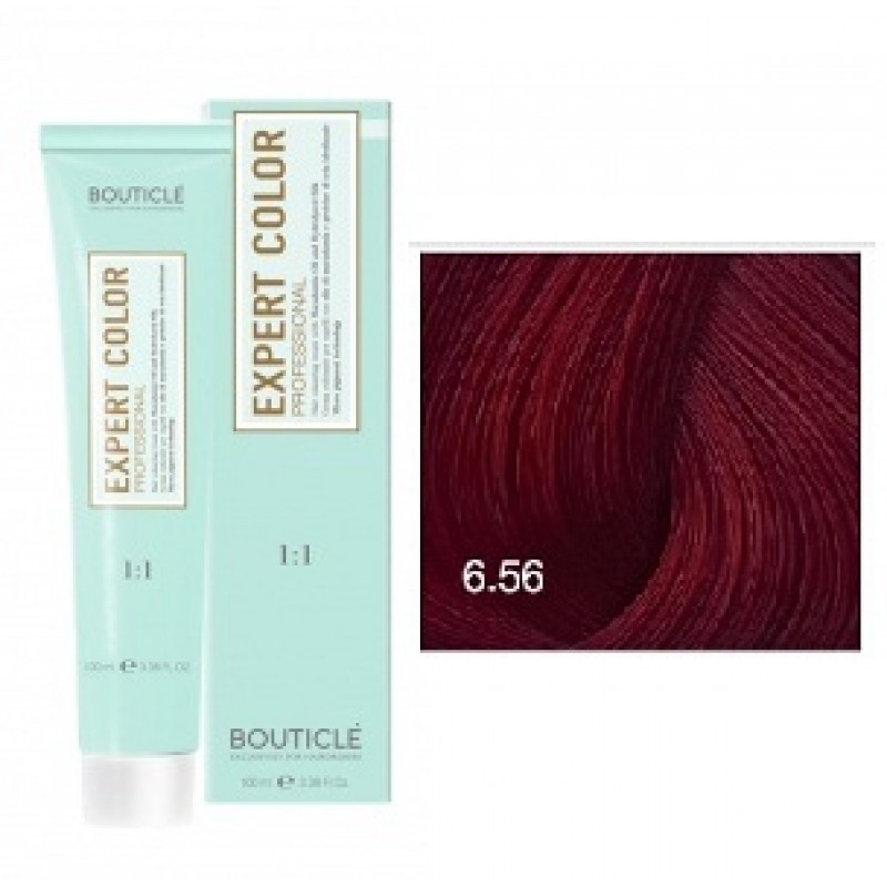 bouticle expert color 6.56 Перманентная крем краска для волос Бордо 100 мл BOUTICLE Expert Color 6.56 Перманентная крем-краска для волос Бордо 100 мл — изображение 1