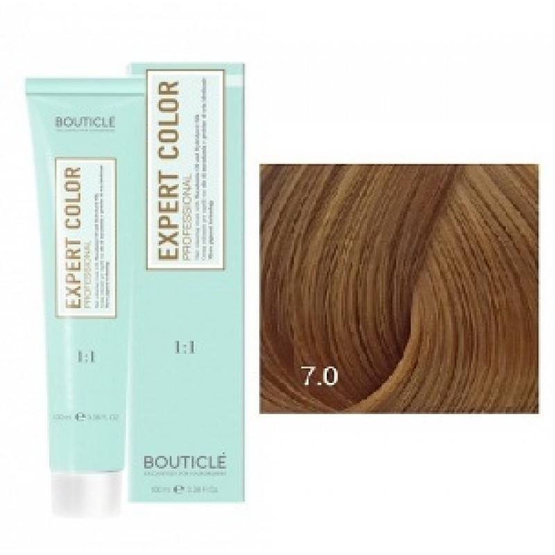 bouticle expert color 7.0 Перманентная крем краска для волос Русый 100 мл BOUTICLE Expert Color 7.0 Перманентная крем-краска для волос Русый 100 мл — изображение 1