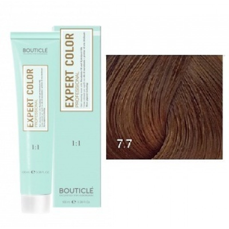 bouticle expert color 7.7 Перманентная крем краска для волос Темный капучино 100 мл BOUTICLE Expert Color 7.7 Перманентная крем-краска для волос Темный капучино 100 мл — изображение 1