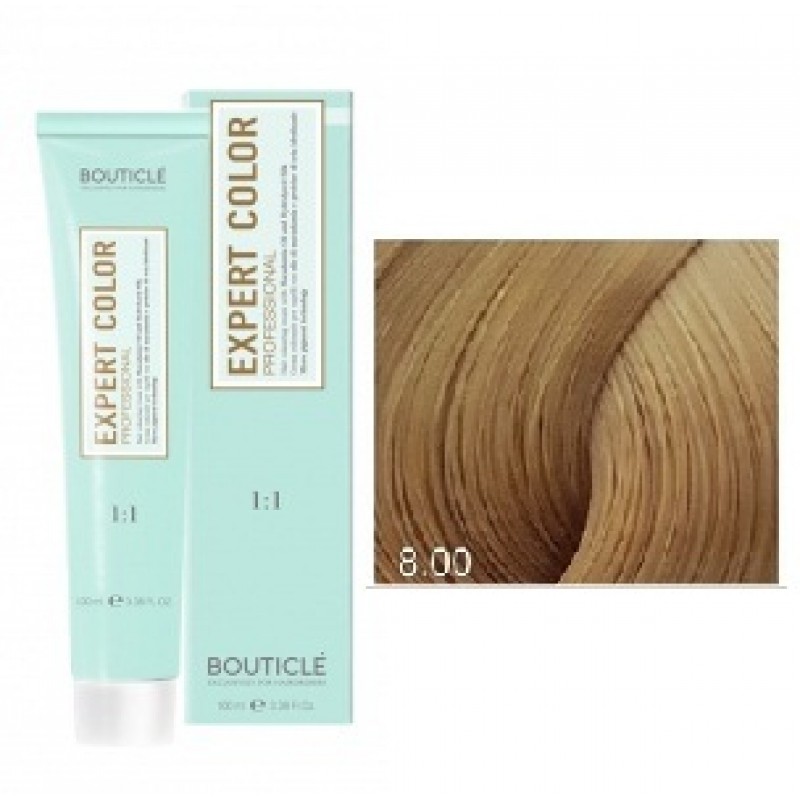 bouticle expert color 8.00 Перманентная крем краска для волос Светло русый для седины 100 мл BOUTICLE Expert Color 8.00 Перманентная крем-краска для волос Светло русый для седины 100 мл — изображение 1