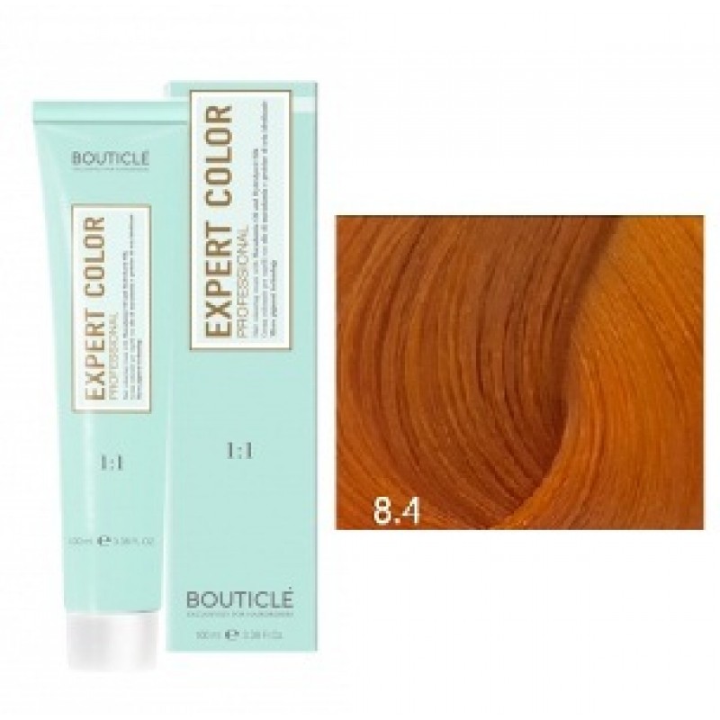 bouticle expert color 8.4 Перманентная крем краска для волос Светло русый медный 100 мл BOUTICLE Expert Color 8.4 Перманентная крем-краска для волос Светло русый медный 100 мл — изображение 1