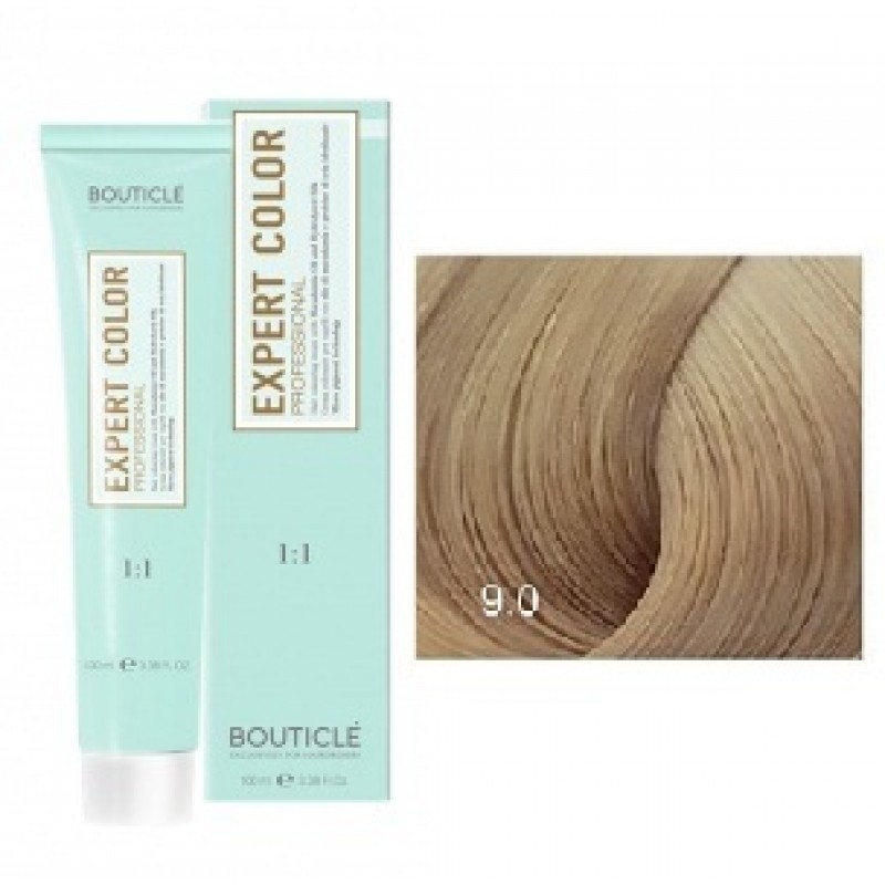 bouticle expert color 9.0 Перманентная крем краска для волос Блондин 100 мл BOUTICLE Expert Color 9.0 Перманентная крем-краска для волос Блондин 100 мл — изображение 1