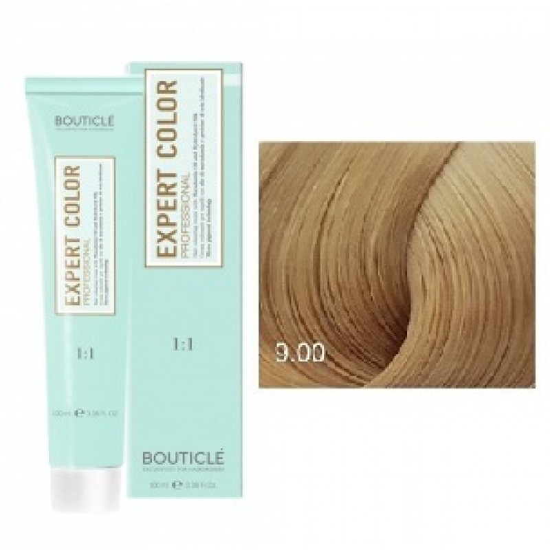 bouticle expert color 9.00 Перманентная крем краска для волос Блондин для седины 100 мл BOUTICLE Expert Color 9.00 Перманентная крем-краска для волос Блондин для седины 100 мл — изображение 1