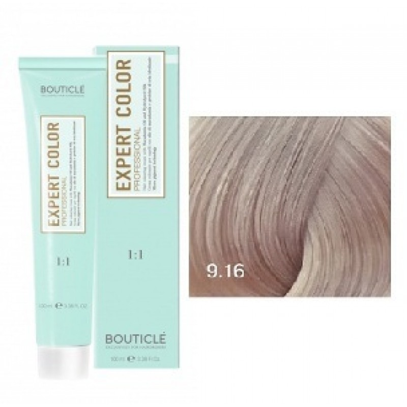 expert color Крем краска для волос 9.16 Блондин пепельно перламутровый 100 мл bouticle Expert Color Крем-краска для волос 9.16 Блондин пепельно перламутровый 100 мл BOUTICLE — изображение 1