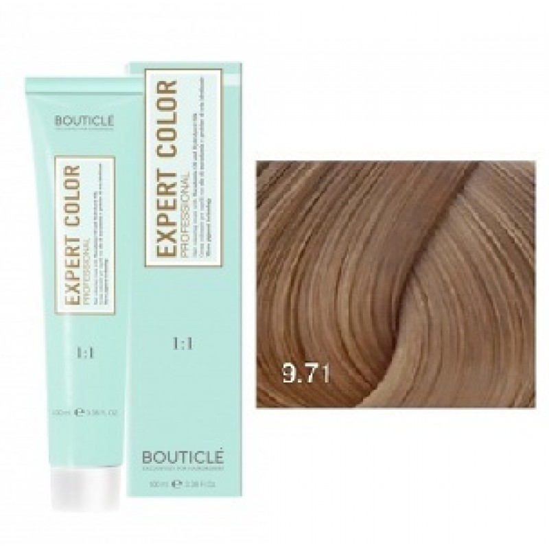 expert color Крем краска для волос 9.71 Блондин коричнево пепельный 100 мл bouticle Expert Color Крем-краска для волос 9.71 Блондин коричнево пепельный 100 мл BOUTICLE — изображение 1