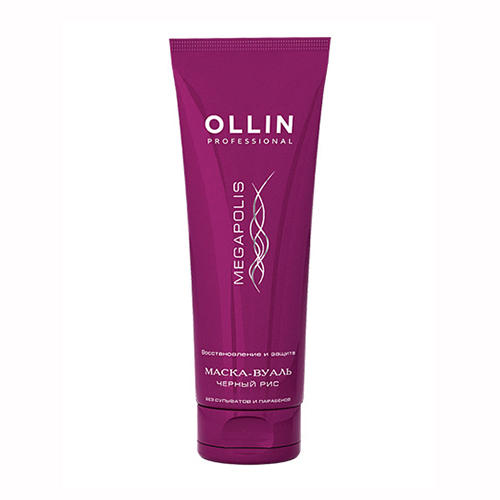 ollin professional megapolis Маска вуаль для волос на основе черного риса 200 мл Ollin Professional Megapolis Маска-вуаль для волос на основе черного риса 200 мл — изображение 1