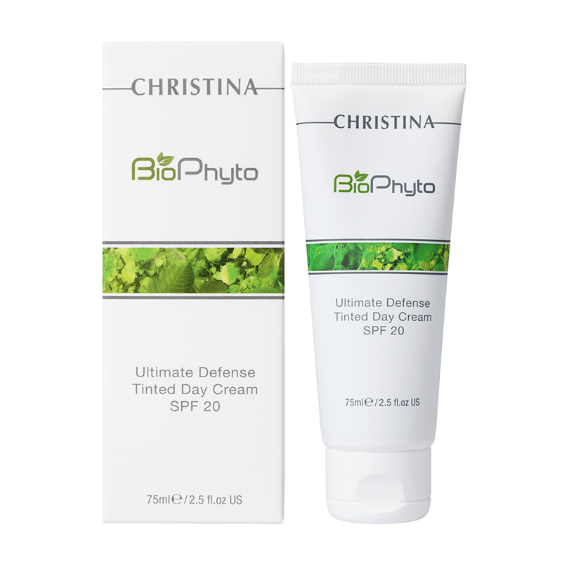 christina bio phyto ultimate defense tinted day cream spf20 Дневной крем «Абсолютная защита» 75 мл CHRISTINA Bio Phyto Ultimate Defense Tinted Day Cream SPF20 Дневной крем «Абсолютная защита» 75 мл — изображение 1