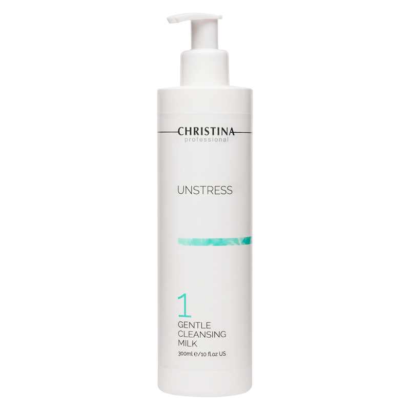 christina unstress: gentle cleansing milk Нежное очищающее молочко 300 мл CHRISTINA Unstress: Gentle Cleansing Milk Нежное очищающее молочко 300 мл — изображение 1