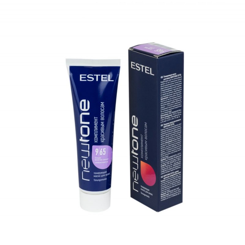 estel newtone Маска тонирующая для волос 9,65 Блондин фиолетово красный, 60 мл Estel NEWTONE Маска тонирующая для волос 9,65 Блондин фиолетово-красный, 60 мл — изображение 1