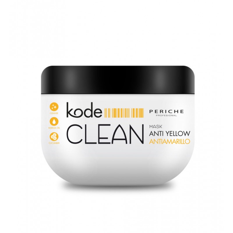 care kode clean anti yellow mask / Маска для блондированных волос, 500 мл Care Kode Clean Anti-Yellow Mask / Маска для блондированных волос, 500 мл — изображение 1