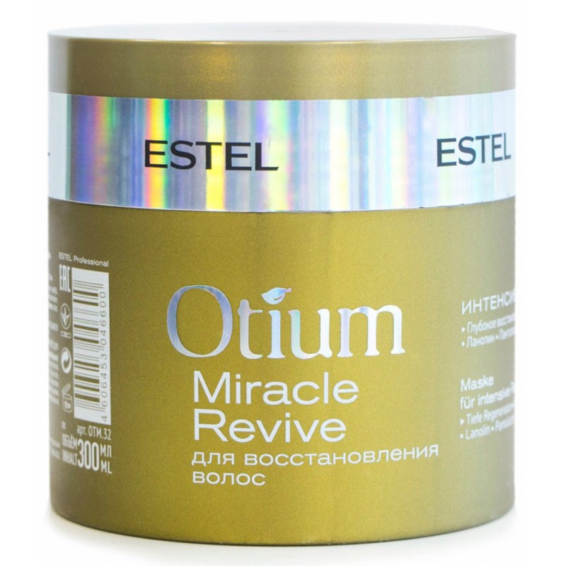 estel otium miracle revive, Маска комфорт для волос для восстановления, 300 мл ESTEL Otium Miracle Revive, Маска комфорт для волос для восстановления, 300 мл — изображение 1