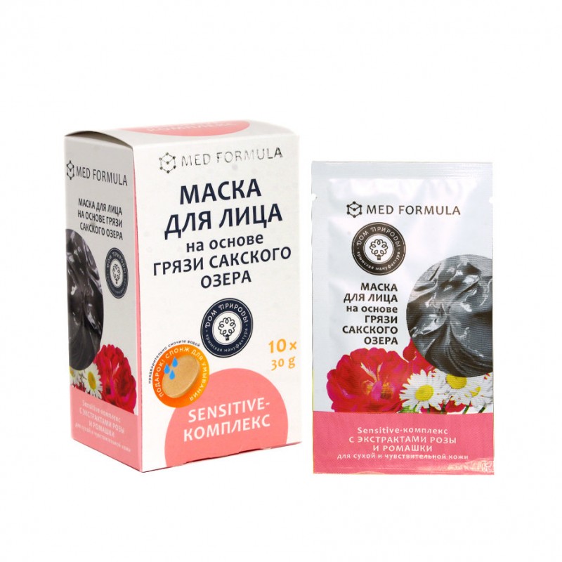 Маски для лица на основе грязи Сакского озера sensitive КОМПЛЕКС , 30 г*10 Маски для лица на основе грязи Сакского озера SENSITIVE-КОМПЛЕКС , 30 г*10 — изображение 1