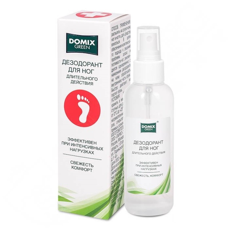 domix green Дезодорант для ног 150 мл DOMIX GREEN Дезодорант для ног 150 мл — изображение 1