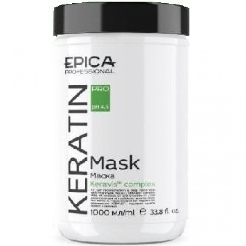 epica keratin pro, Маска для реконструкции и глубокого восстановления волос, 1000 мл EPICA KERATIN PRO, Маска для реконструкции и глубокого восстановления волос, 1000 мл — изображение 1