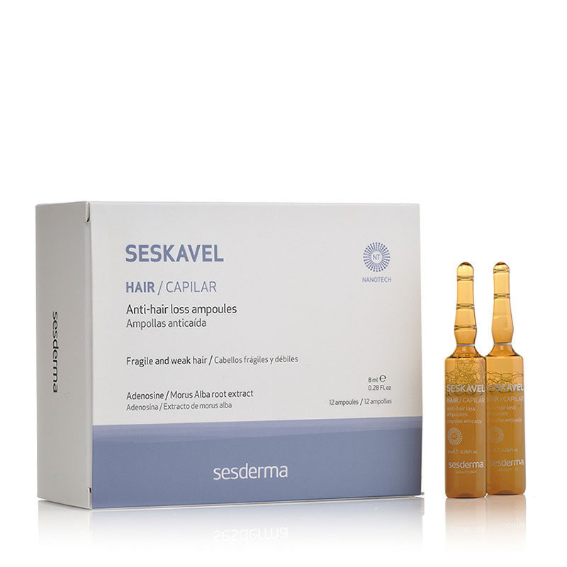 sesderma seskavel Средство в ампулах от выпадения волос 12 x 8 мл SesDerma SESKAVEL Средство в ампулах от выпадения волос 12 x 8 мл — изображение 1